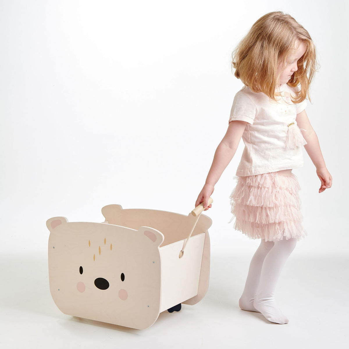 Tender Leaf Toys Cajón Con Ruedas Para Juguetes Madera Trex®