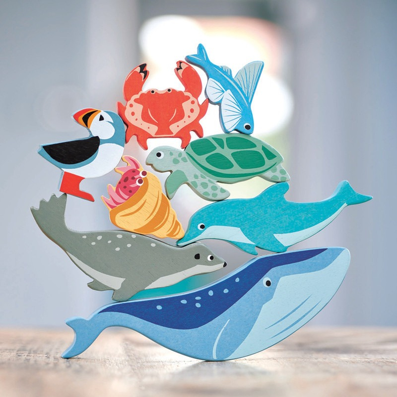 Figura Pingüino Polo Sur Tender Leaf Toys Juguete Madera Tx®