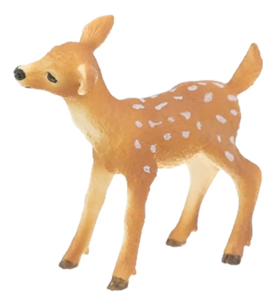 Figura Coleccionable Schleich Cervatillo De Cola Blanca 1482