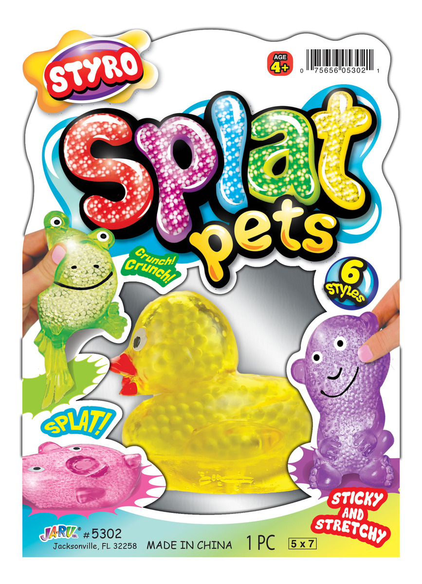Juguete Amanza Loco Apretable Splat Pet Styro Animales Ja Ru