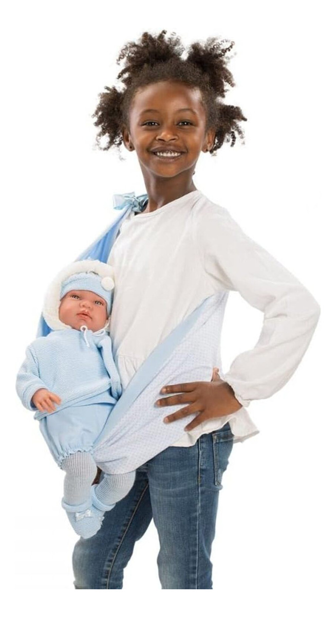 Bebe Reborn Llorens Realista Lloron Ropa + Accesorios Trex