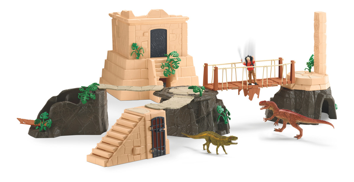 Mega Set Figuras Conquista Templo De Dinosaurios Schleich Tx