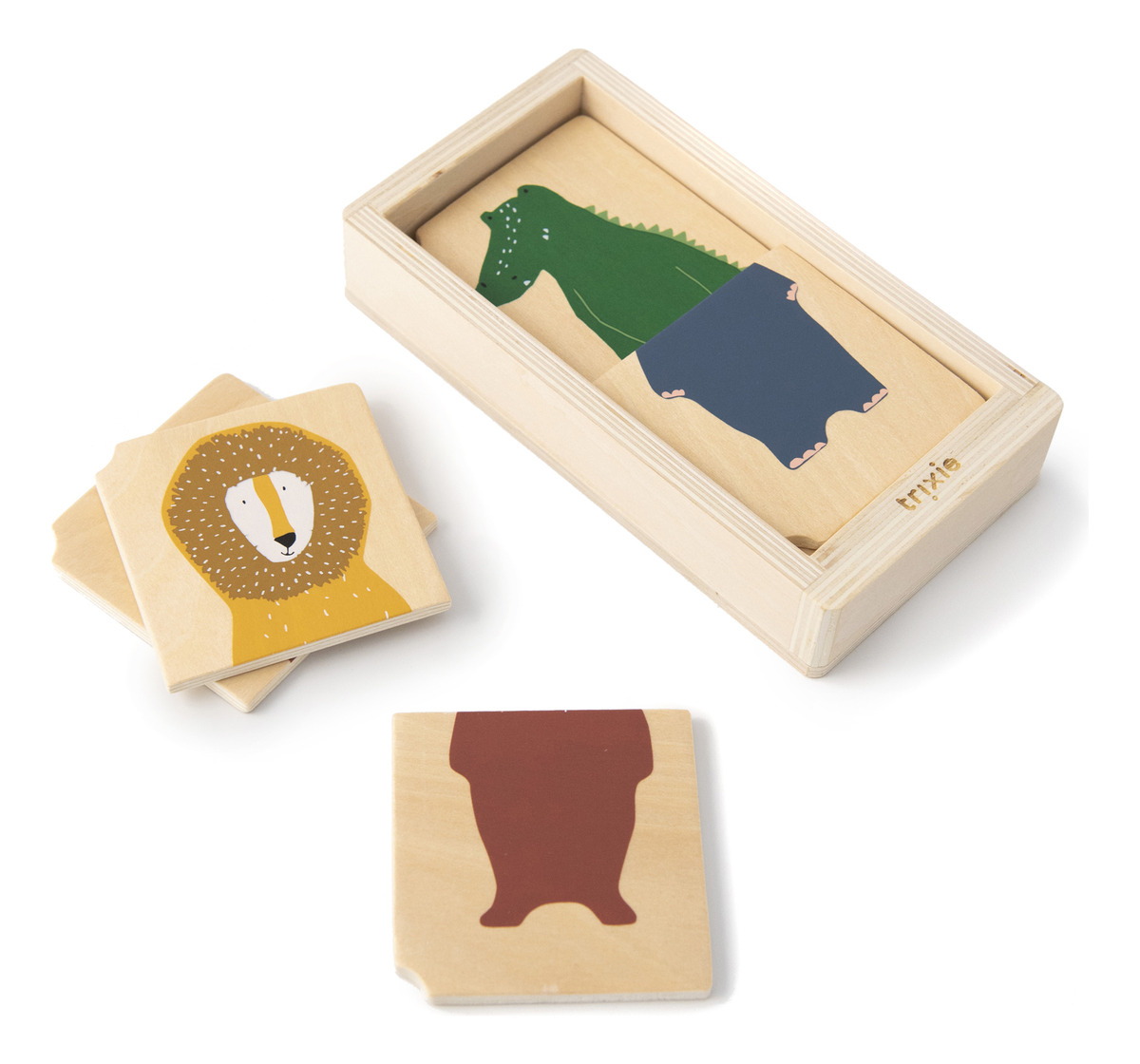 Puzzle Rompecabeza Madera Animal Trixie Infantil Calidad Tx