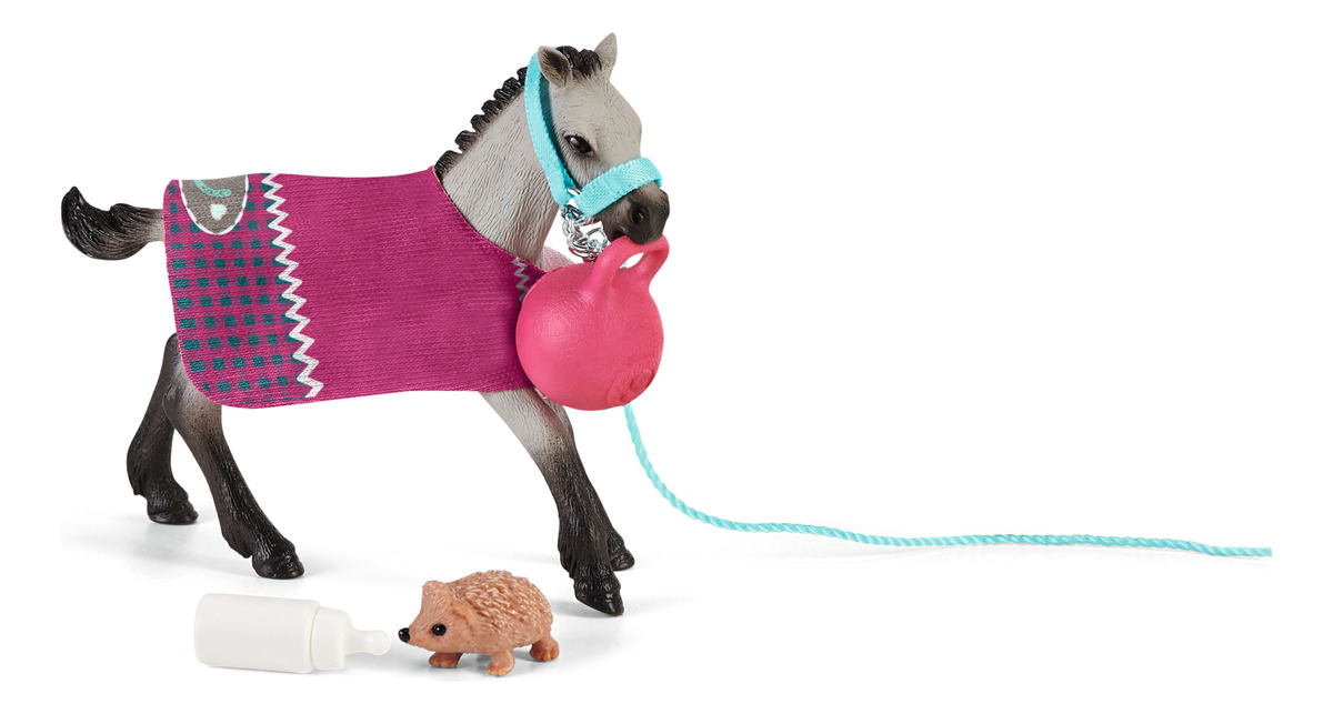Set Divirtiéndonos Con El Potro Schleich Horse Club Trex