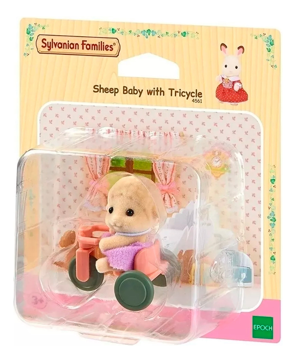 Sylvanian Families Figura Oveja + Triciclo Juguete Niños Tx®