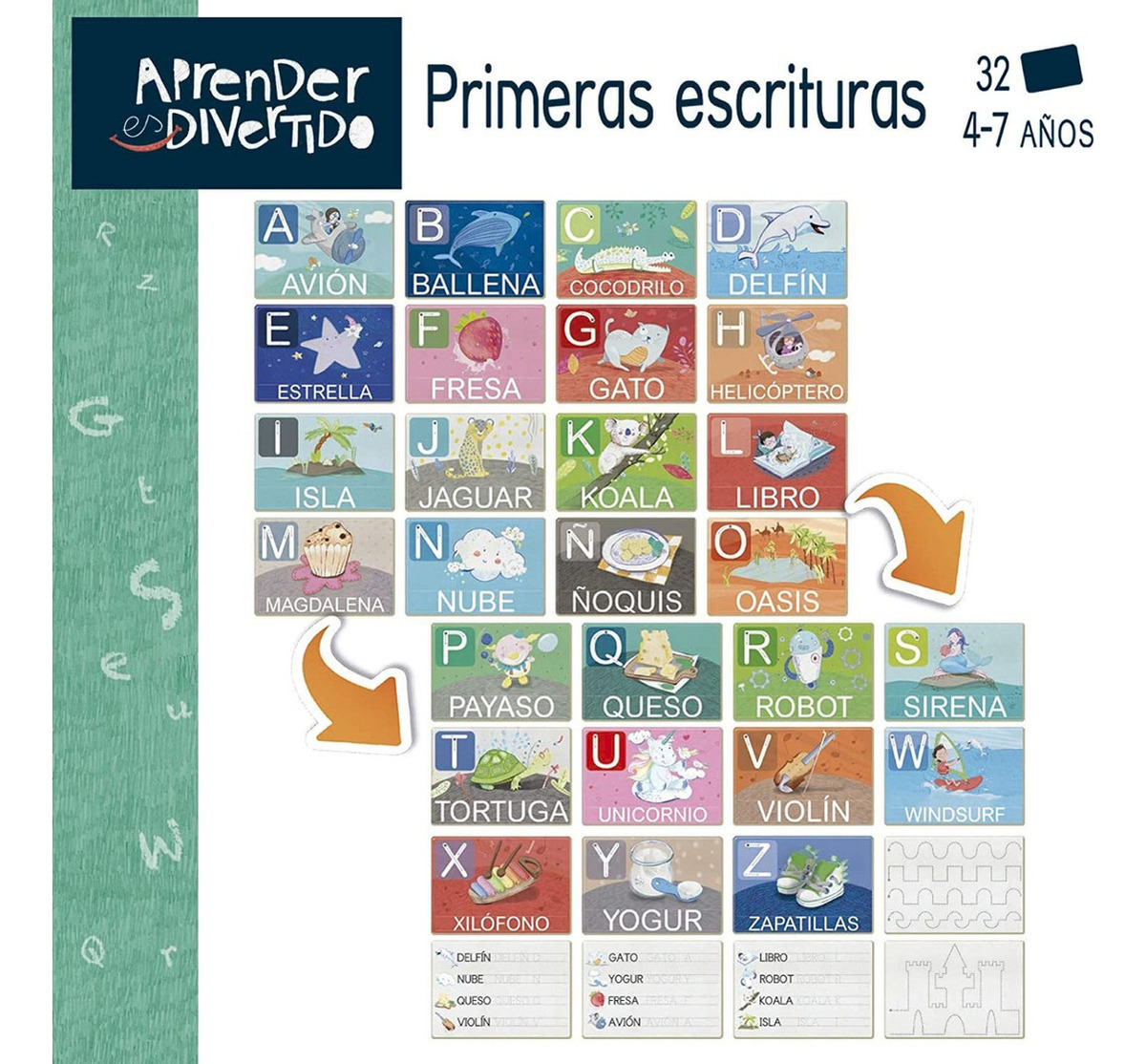 Puzzle Aprender Primeras Escrituras Rompecabezas Educa Tx