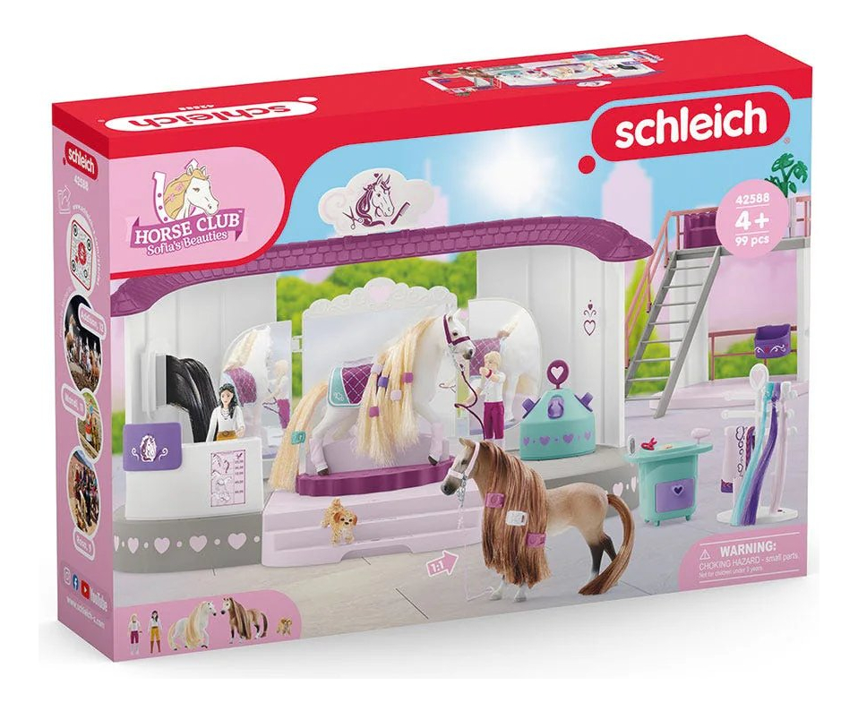 Salón Belleza Caballos Schleich Juguete Niño Diversion Tx