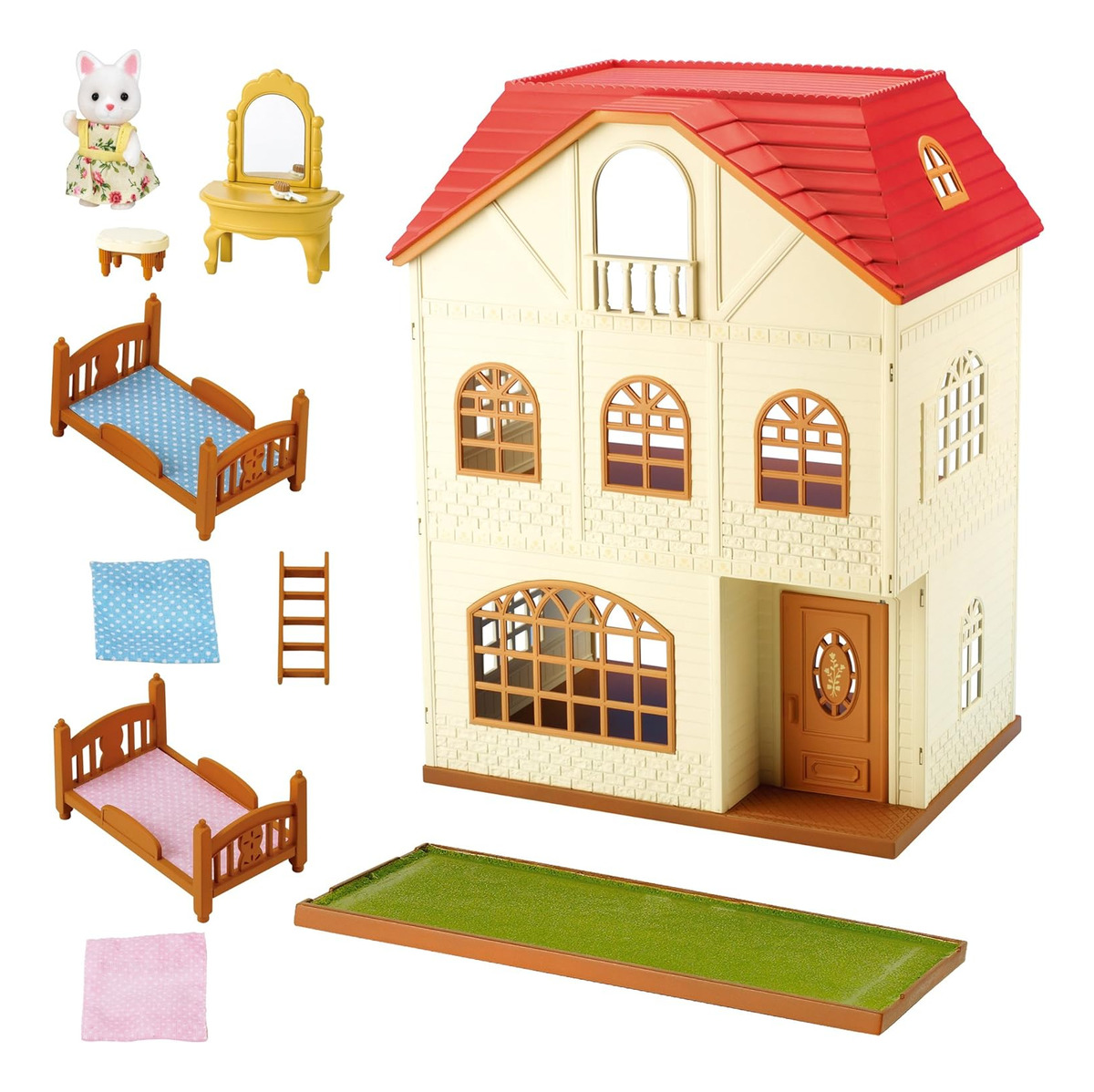 Sylvanian Families Casa De 3 Pisos Juguete + Figura Trex ®