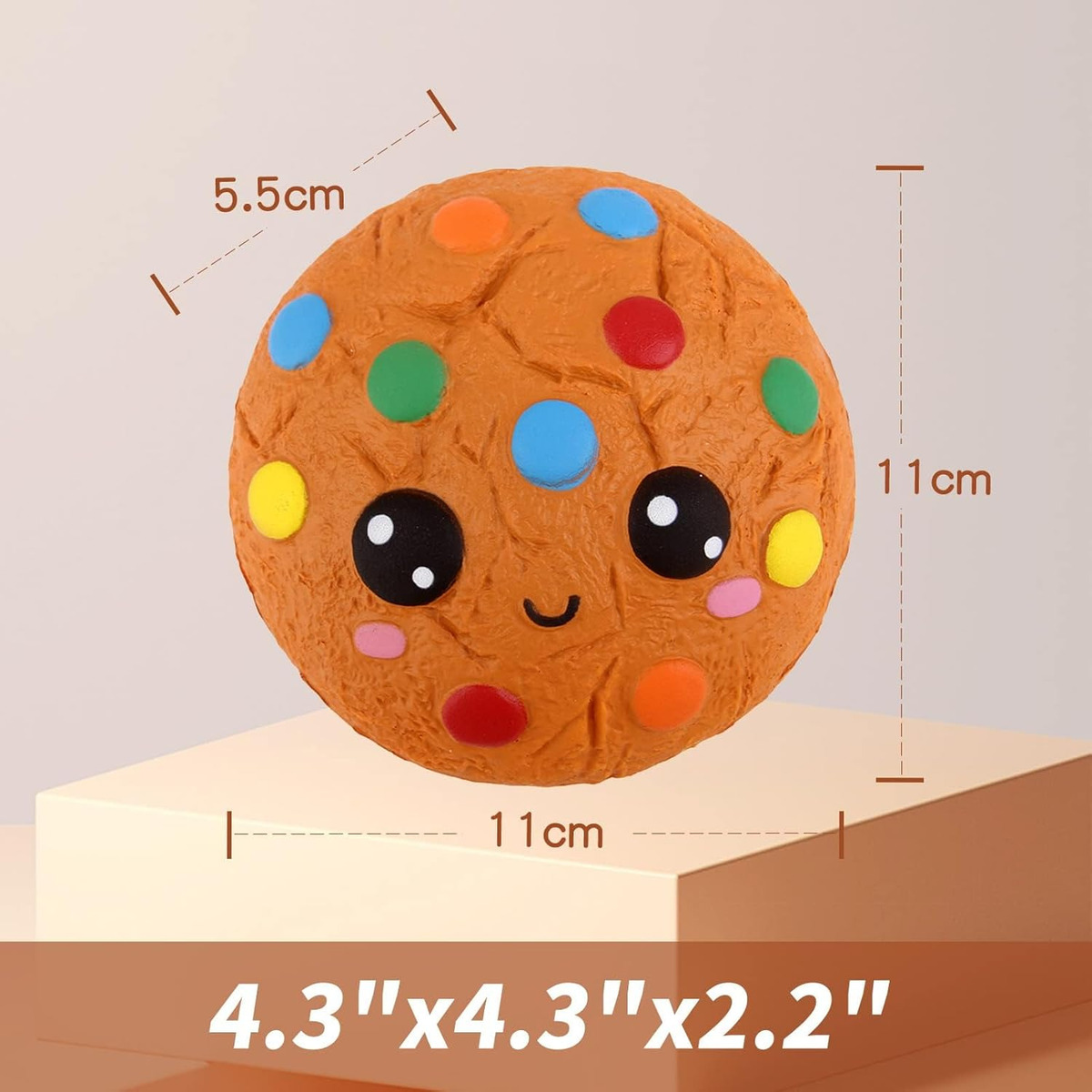Squishy Ja Ru Galleta Antiestres Juguete Infantil Calidad Tx