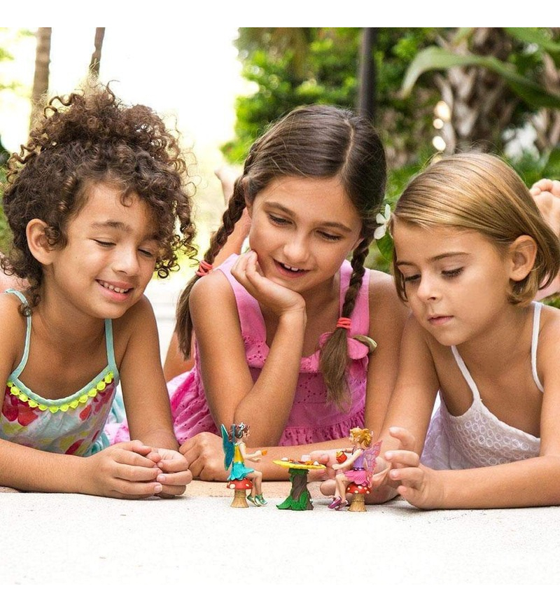 Set Fiesta Reunión Té Hada Safari Figura Muñeco Realista Tx