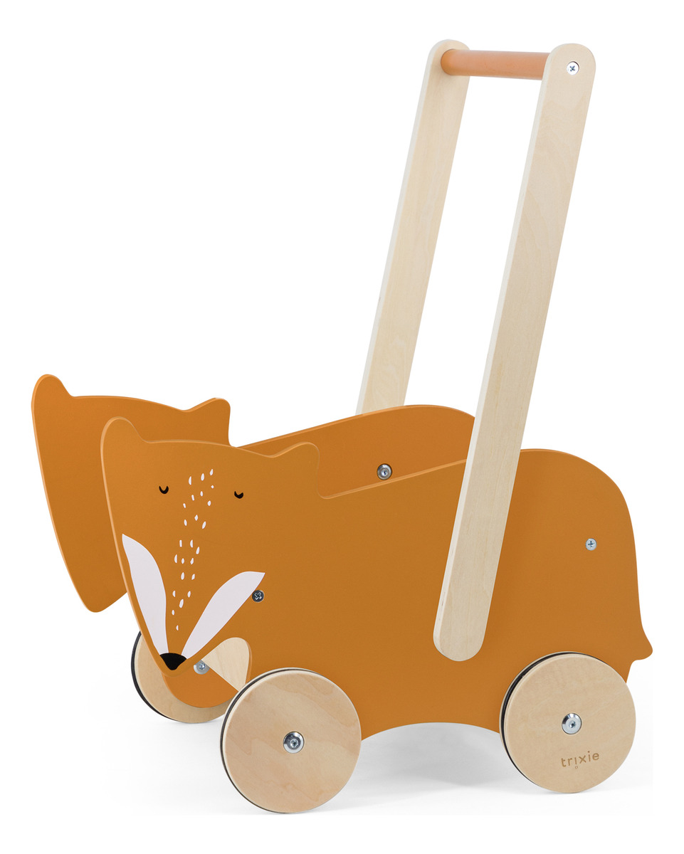 Carrito Madera Andador Infantil Animales Trixie Didactico Tx