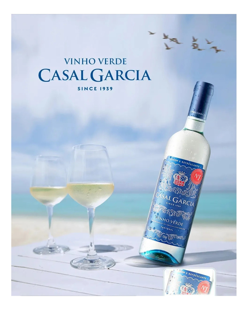 X6 Vino Casal Garcia Verde Blanco Botella 750 Ml Calidad Tx