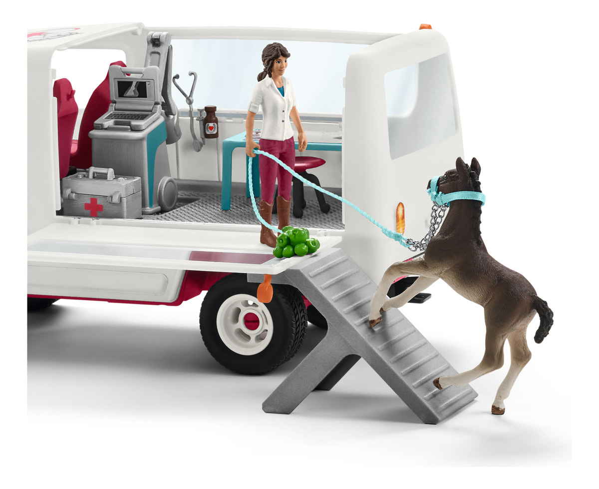 Coche Ambulancia Veterinaria Movil Schleich Horse Club Trex