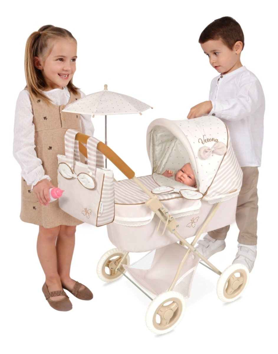 Coche Muñeca Verona Plegable Sombrilla Bolso Reborn Decuevas