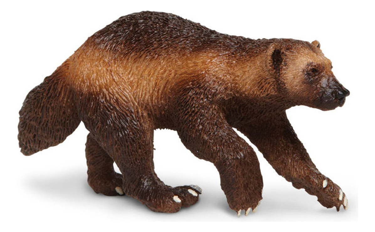 Figura Safari Wolverine Glotón Carcayu Juguete Infantil Tx
