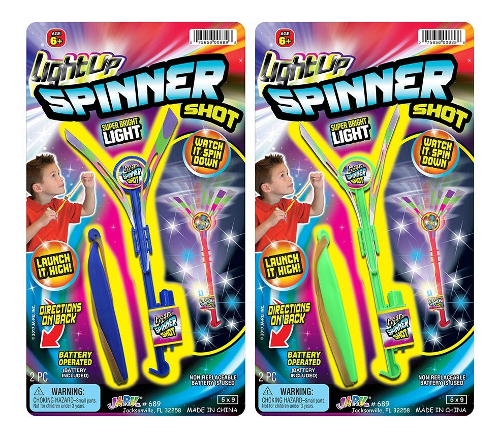 Spinner Luminoso Juego Giro Lanzamiento Luz Ja Ru Trex