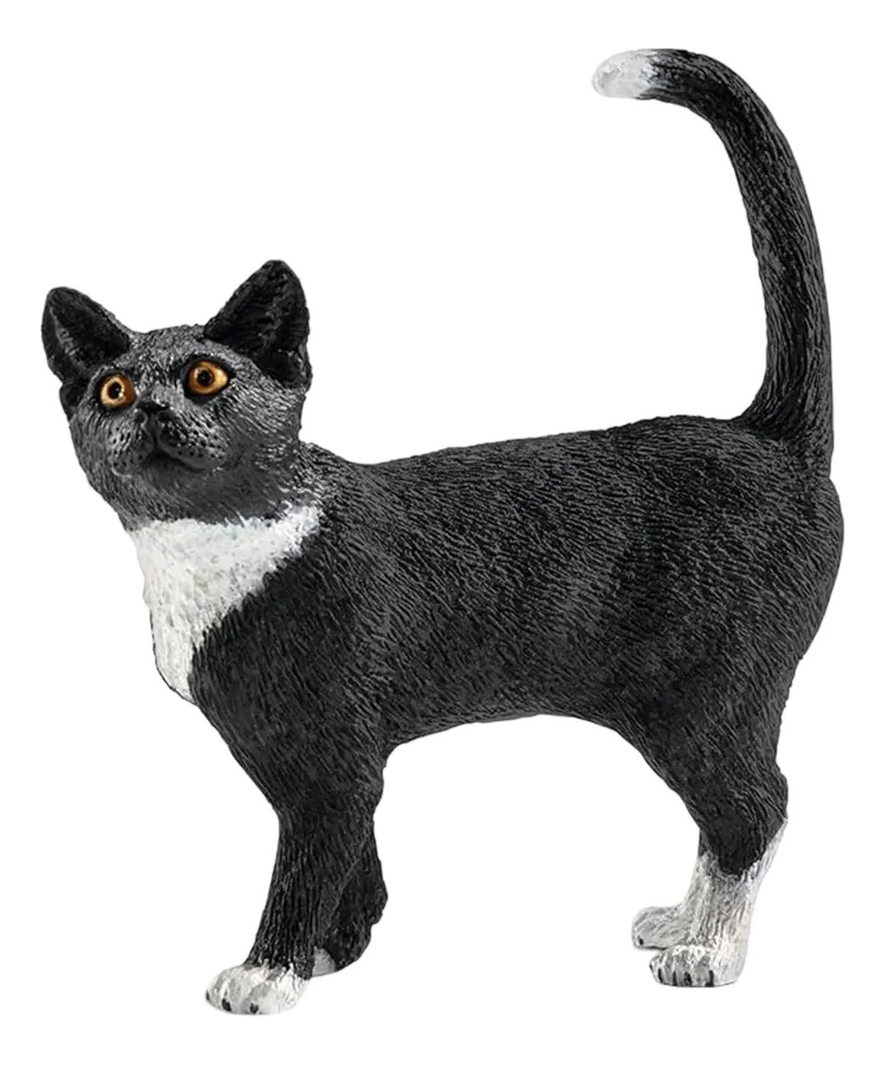 Figura Gato Negro Y Blanco 13770 Schleich Trex