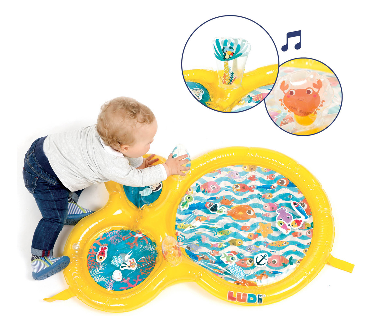 Alfombra Agua Maxi Bebe Ludi Mundo Marino Didactico Trex
