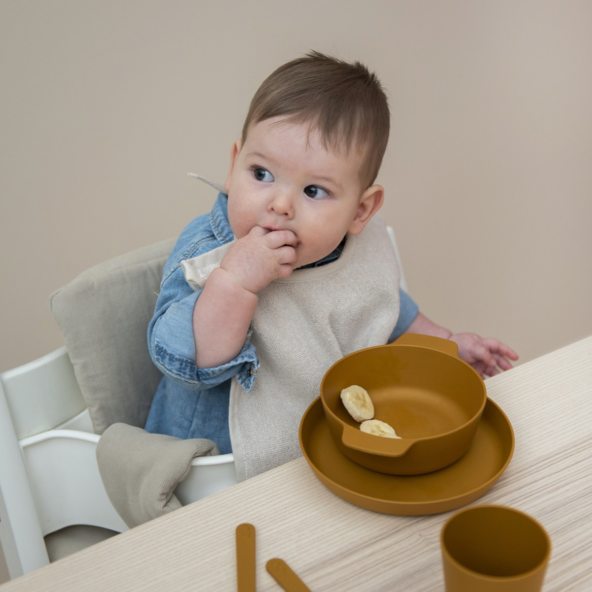 Pack Plato Bordes X2 Tixie Aprendizaje Comer Infantil Trex