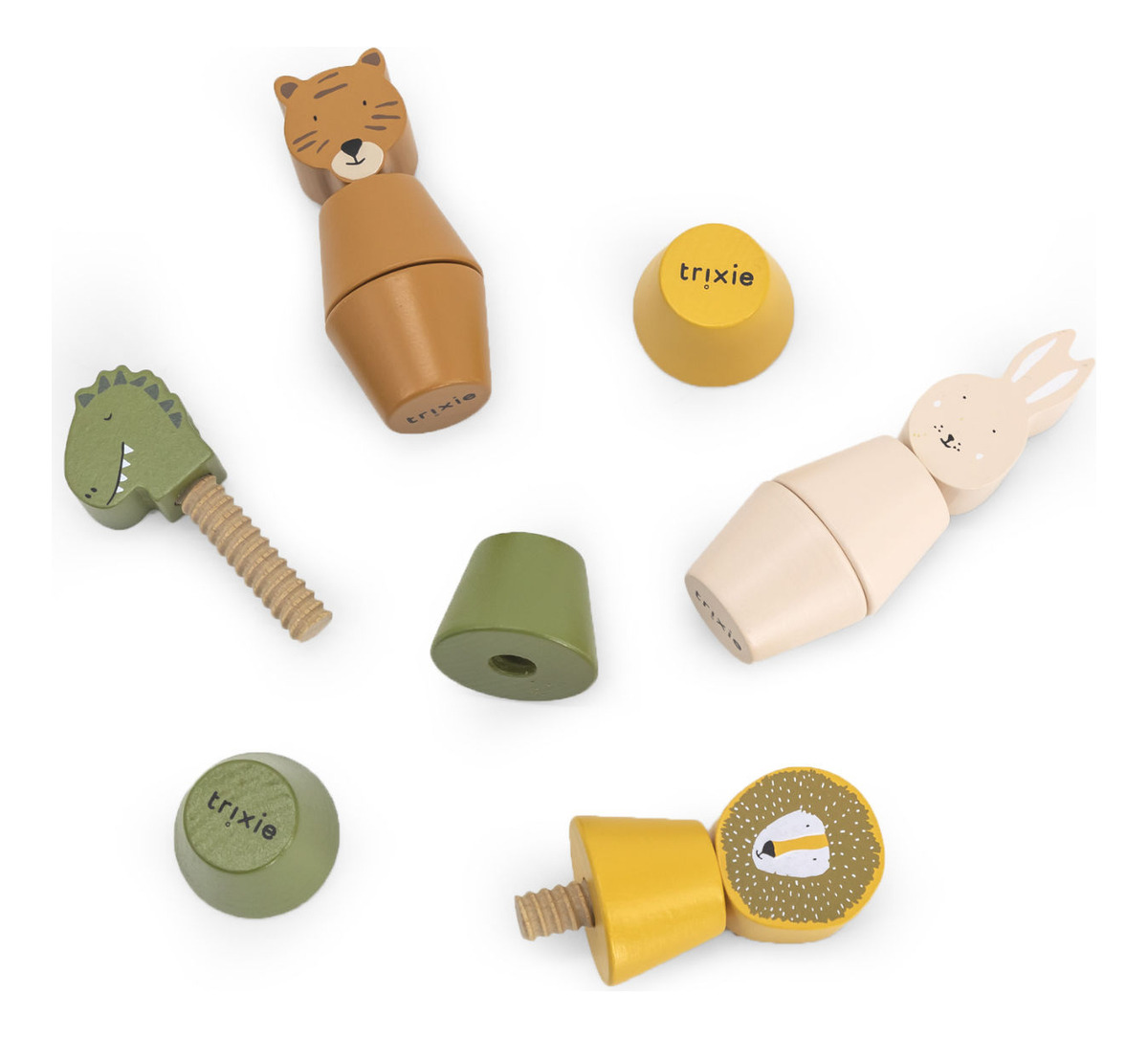 Animales Madera Giratorios Trixie Calidad Niños Juegos Trex