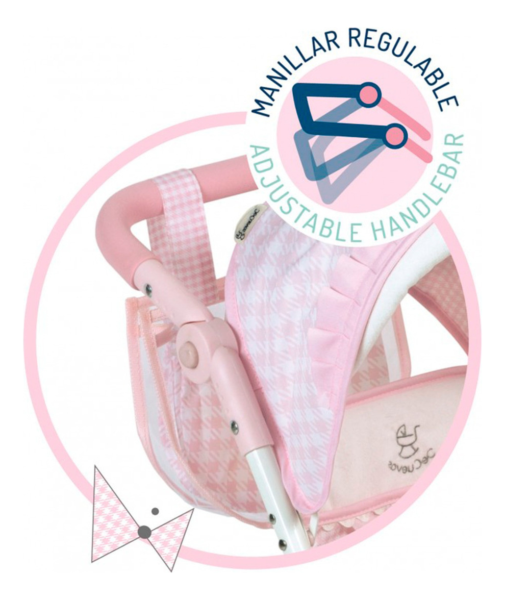 Coche Gemelos Plegable De Cuevas Bebe Llorens Juguete Trex