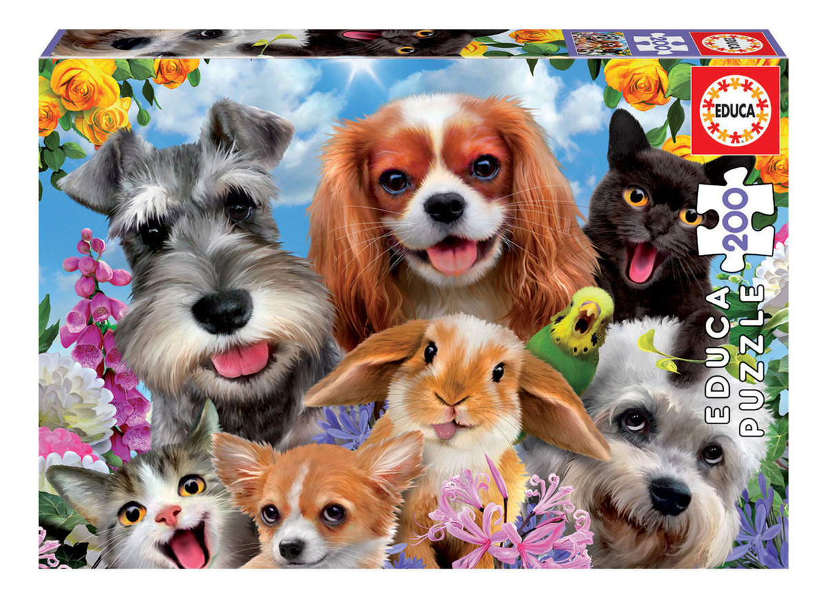 Puzzle Rompecabezas Selfie Animales 200 Piezas Educa Trex