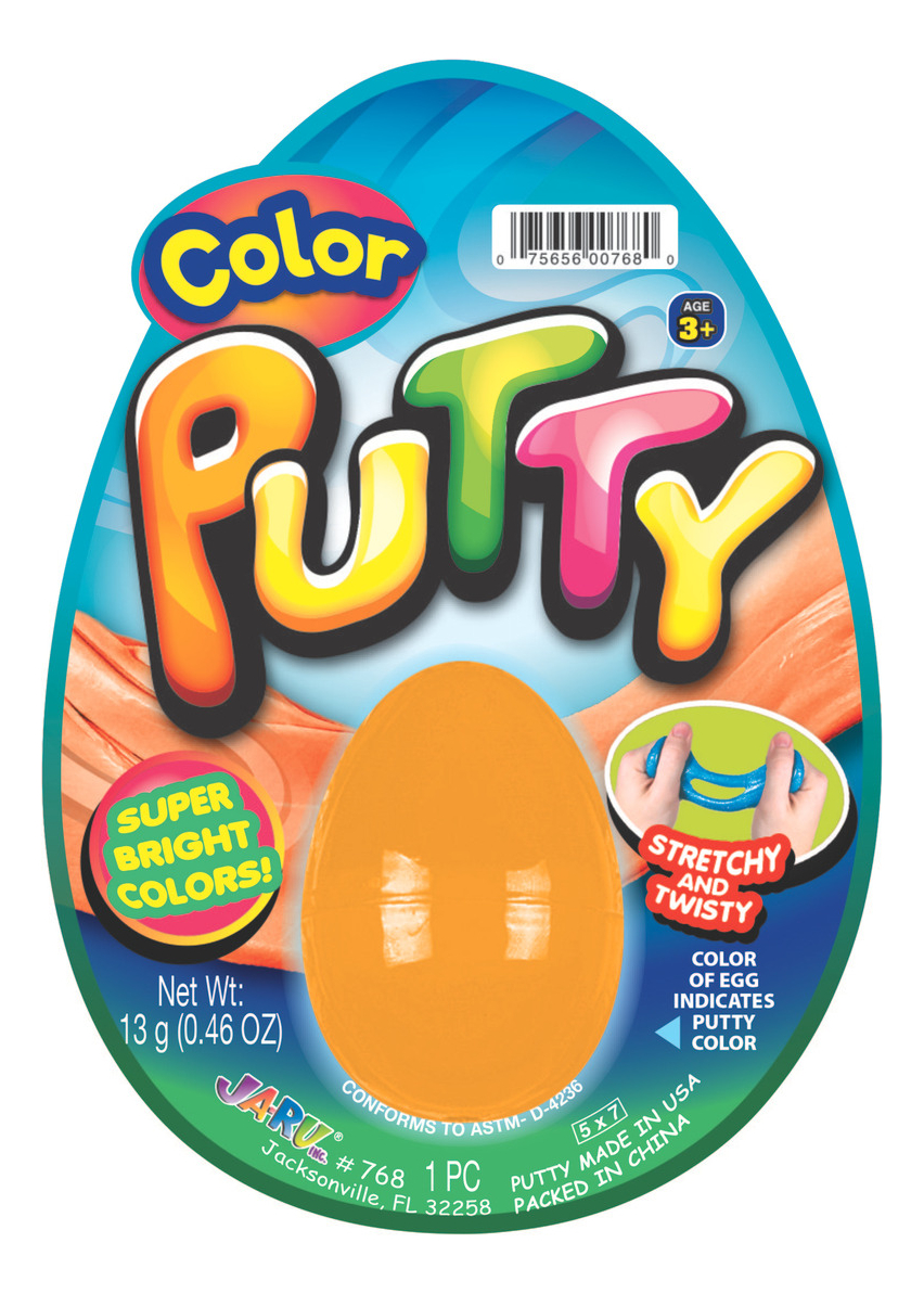 Huevo Slime Putty Color Brillante Formato Ja Ru Infantil Trx