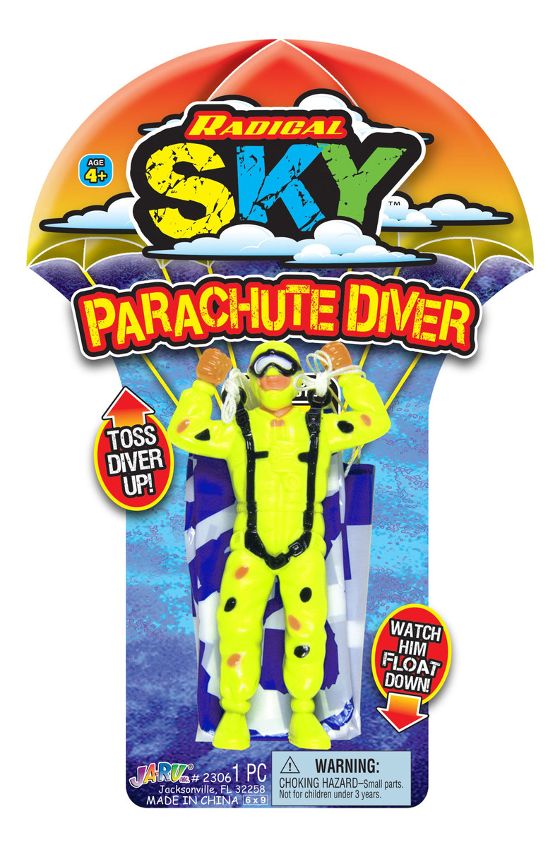 Figura Hombre + Paracaidas Flying Glider Ja Ru Trex