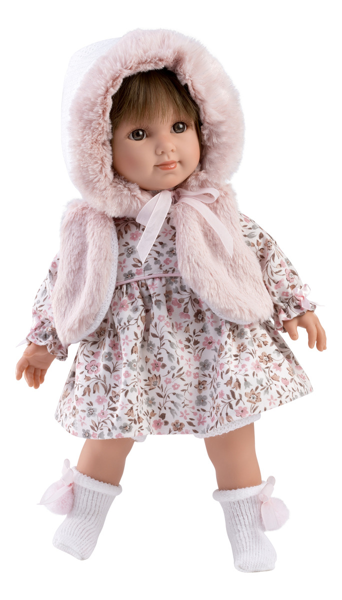 Muñeca Realista Sara 35 Cm Vestido Sombrero Llorens Trex