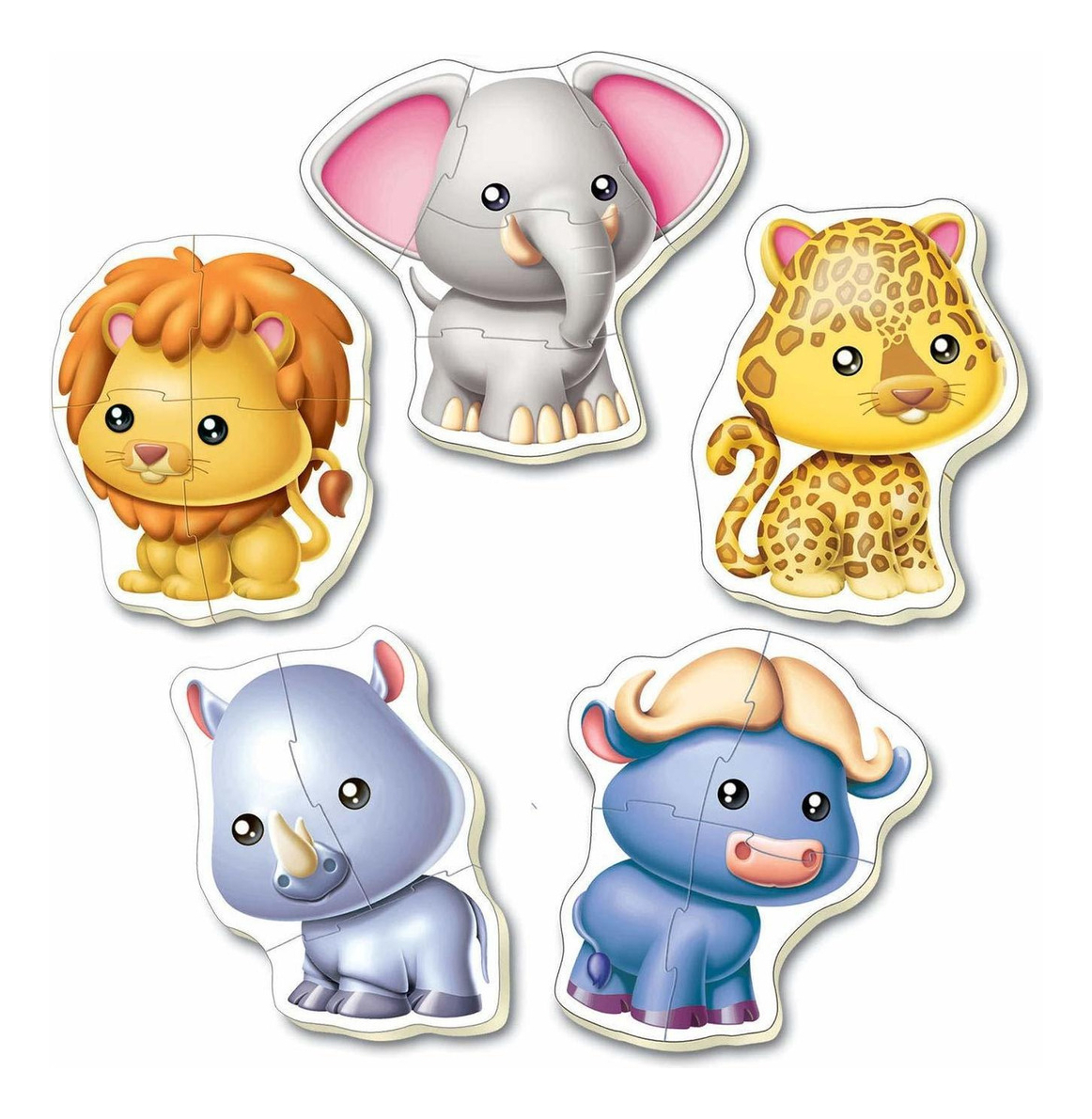 Set Puzzle Leopardo Animales Educa Didactico Rompecabezas Tx