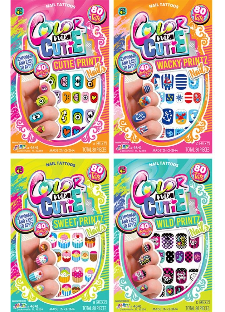 Tatoo Uñas Ja-ru Juguete Niña Diversion Ifantil Asegurada Tx
