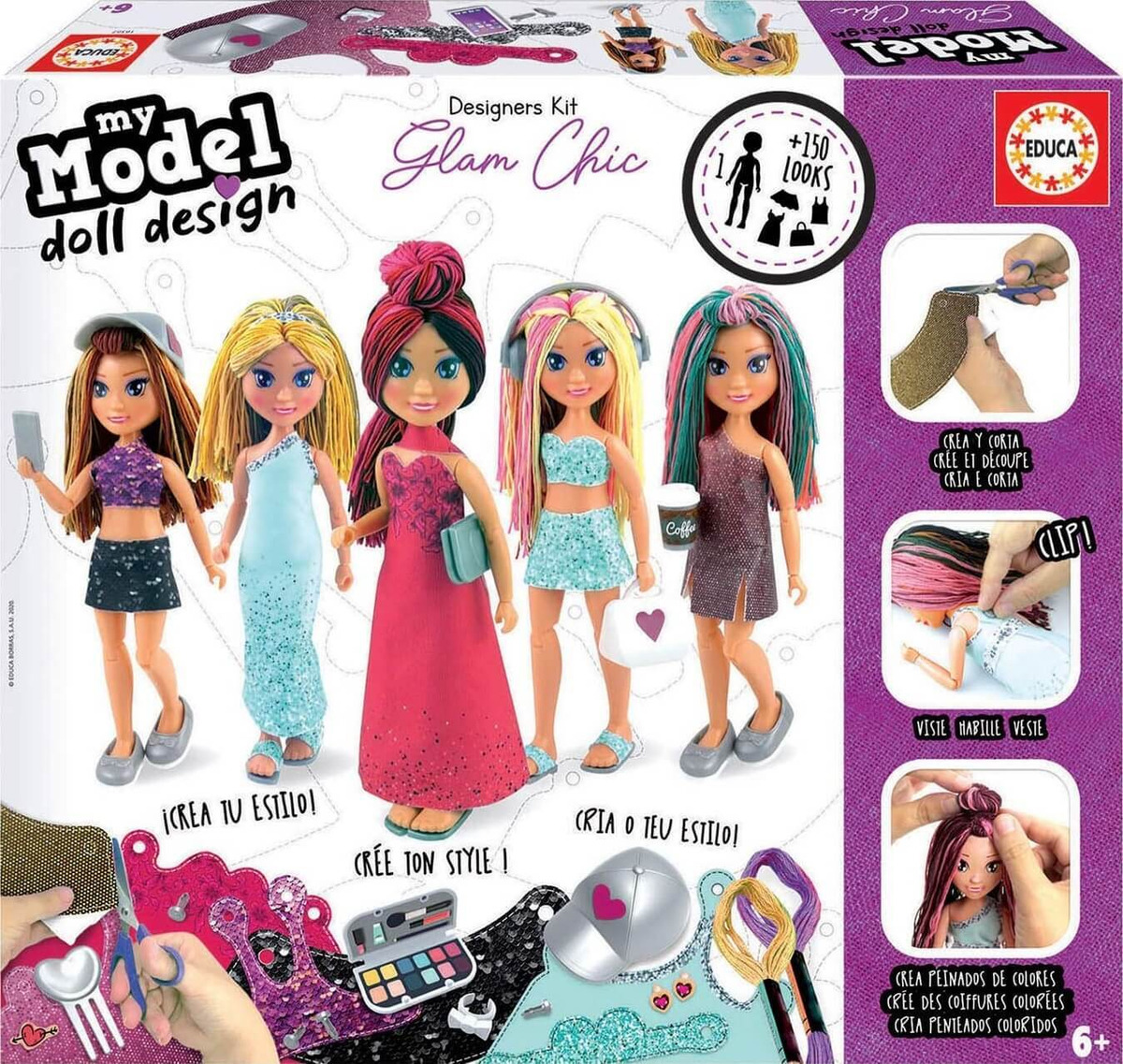Juego Manualidad My Model Doll Peluqueria Educa Infantil Tx