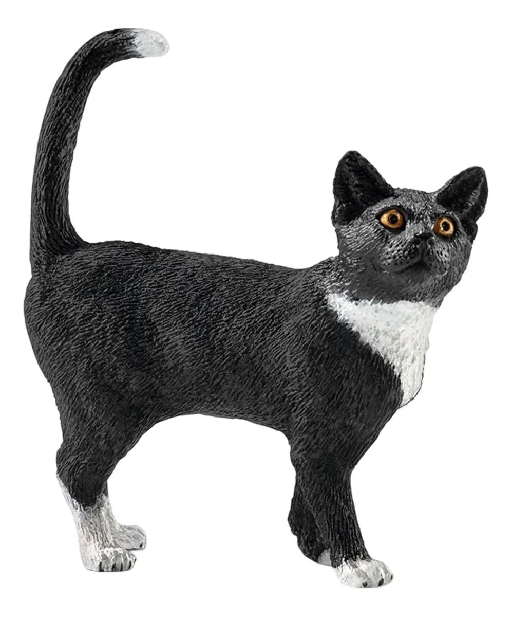 Figura Gato Negro Y Blanco 13770 Schleich Trex