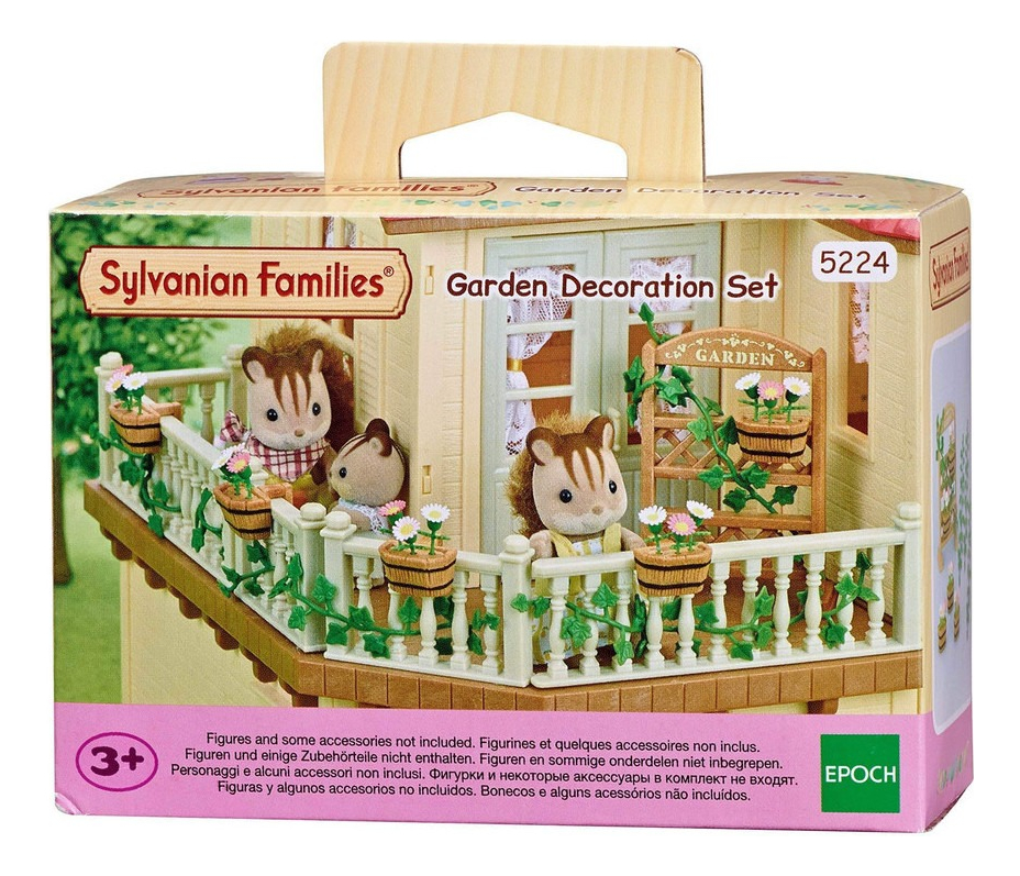 Sylvanian Families Set Decoración Jardín Plantas Juguete Tx