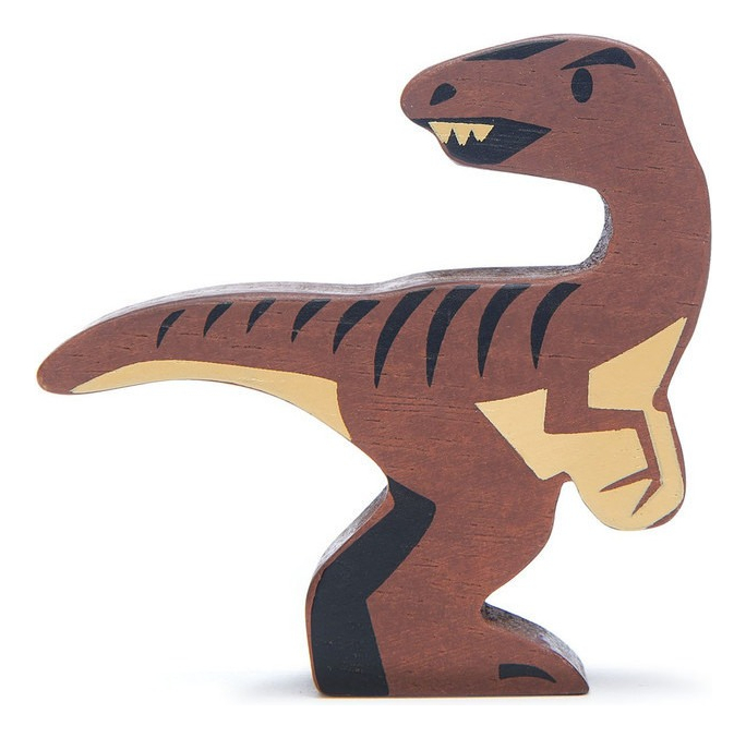 Figura Velociraptor Tender Leaf Toys Dinosaurio Madera Tx ®