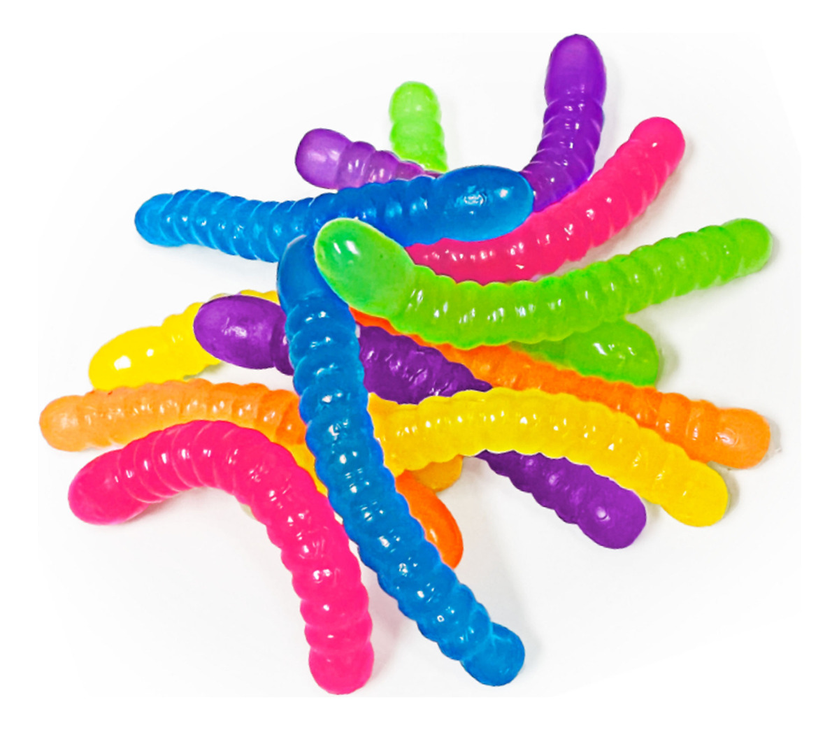 Gusanos Estirables Goma Elastica Pack X12 Tiktok Ja Ru Trex
