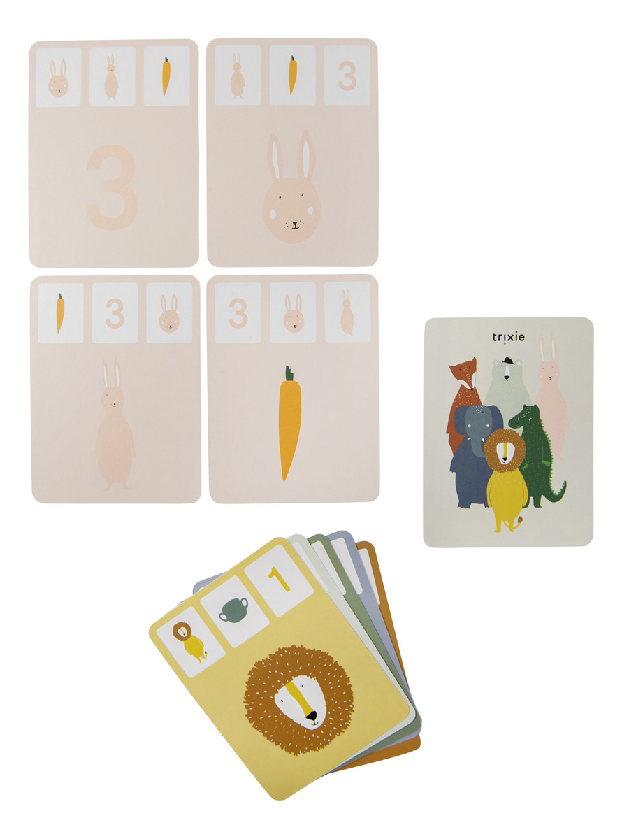 Juego Cartas Infantil Didactico Animales Trixie Verduras Tx
