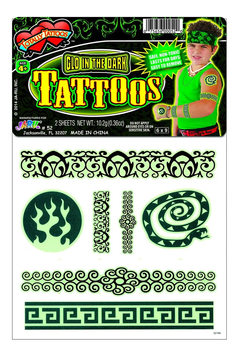 Tatuajes De Mentira Temporales Infantiles Ja Ru Stickers Tx