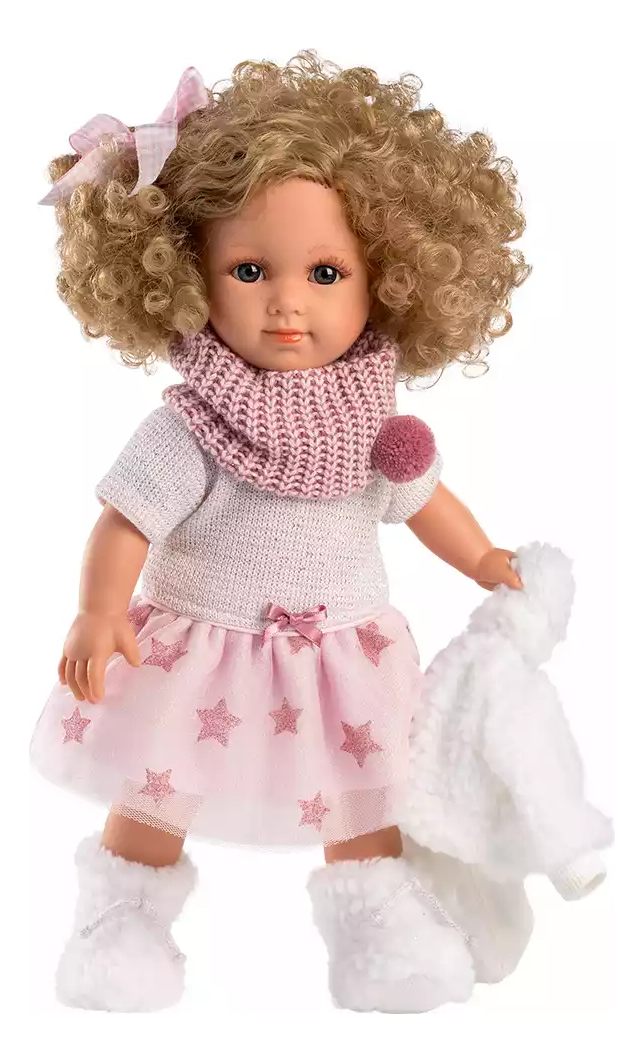 Muñeca Llorens Elena Rulos + Accesorios 35 Cm Calidad Trex