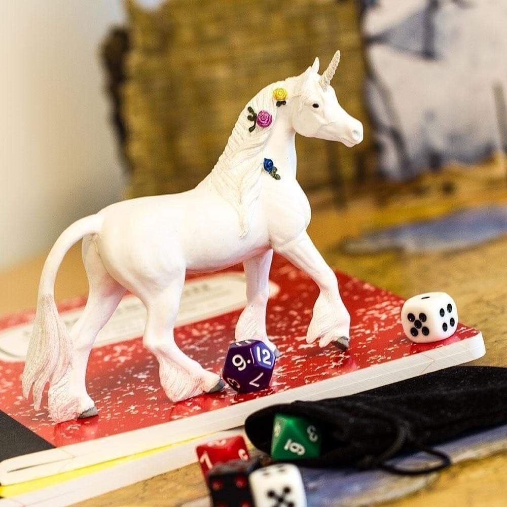 Figura Safari Unicornio Blanco Niñas Caballo Juguete Trex