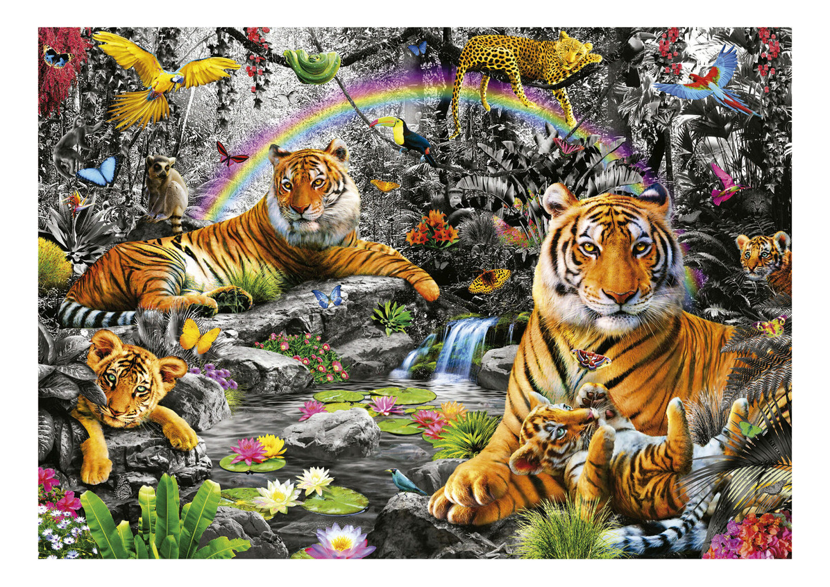 Puzzle Rompecabezas Brillante Jungla 1500 Piezas Educa Trex