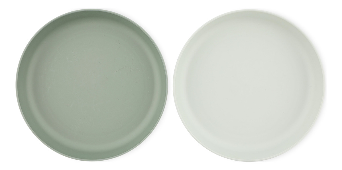 Pack Plato Bordes X2 Tixie Aprendizaje Comer Infantil Trex