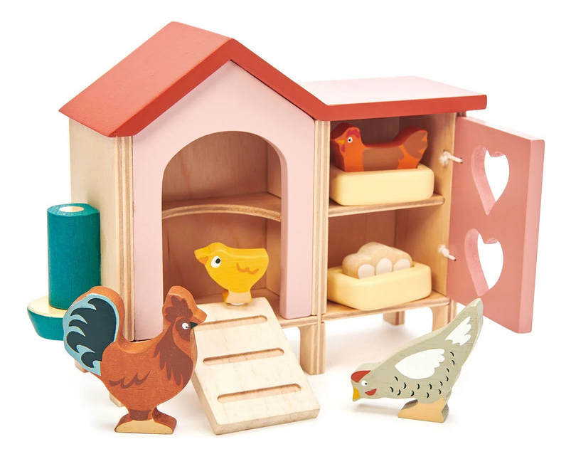 Gallinero Tender Leaf Hogar Juguetes Madera Infantil Niño Tx