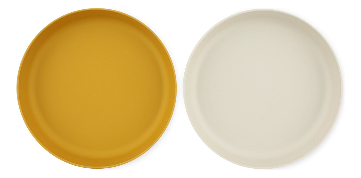 Pack Plato Bordes X2 Tixie Aprendizaje Comer Infantil Trex