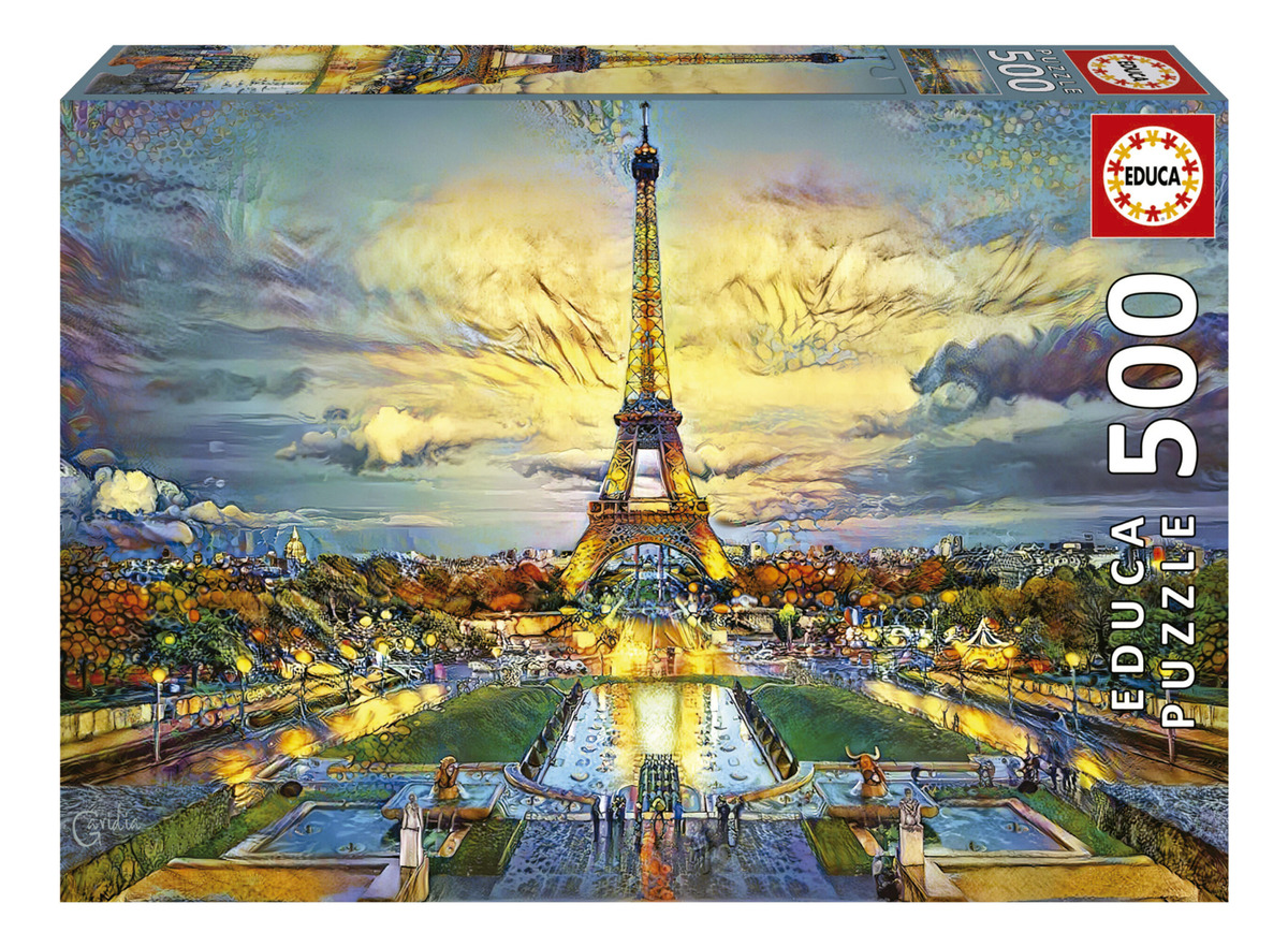 Puzzle Rompecabezas Torre Eiffel Paisaje 500 Pcs Educa Trex