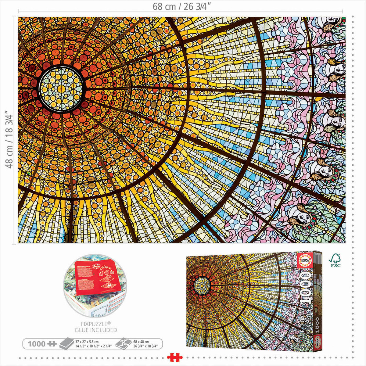 Puzzle Rompecabezas Palacio De La Musica 1000 Pcs Educa Tx
