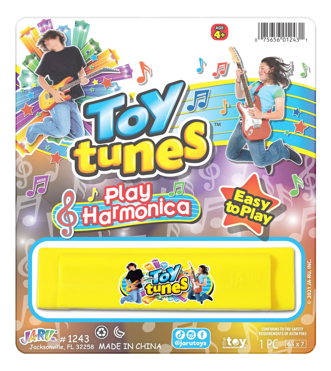 Harmonica Mini Infantil Ja Ru Juguete Tiktok Calidad Trex