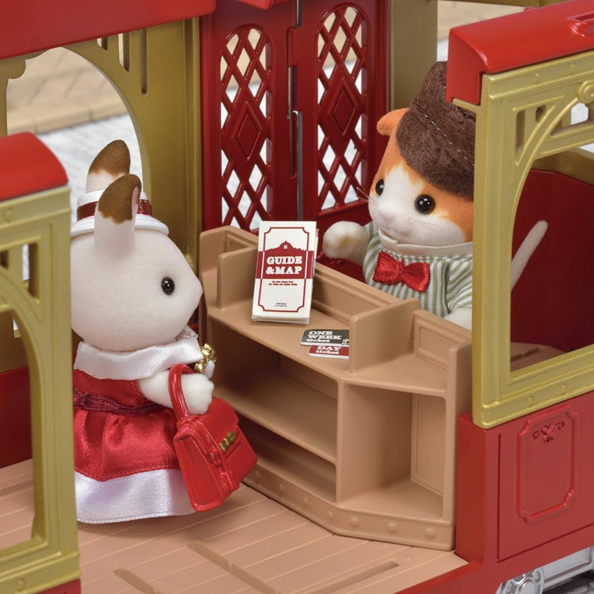 Sylvanian Families Set Paseo En Tren 19 Piezas Juego Trex