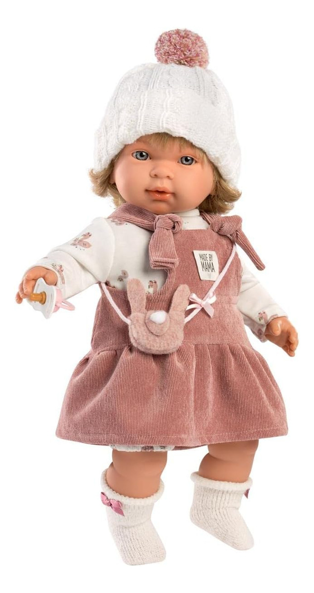 Muñeca Carla Llorona Gorrito Llorens Bebe Realista Niña Trex