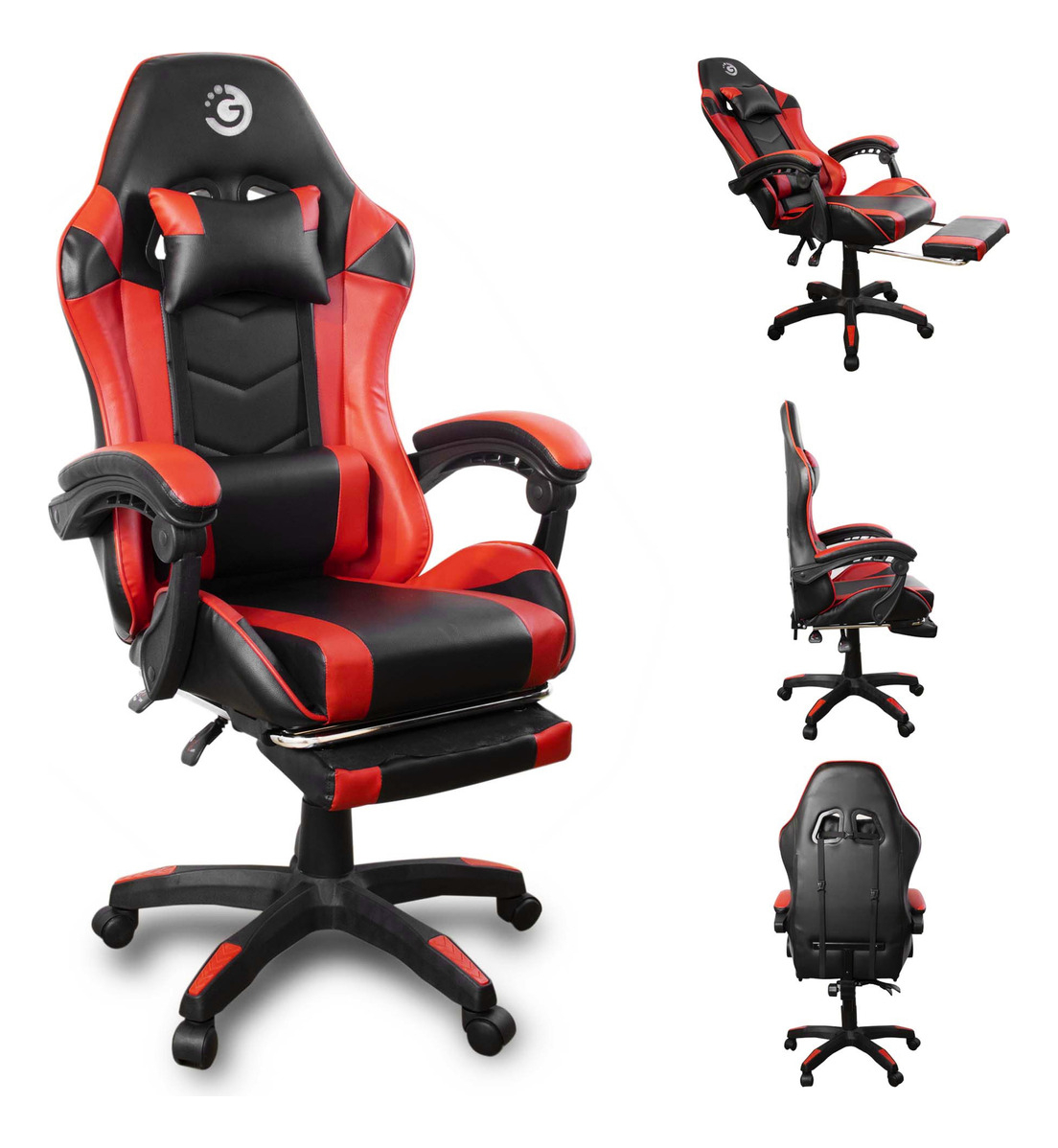 Silla Gamer Giratoria Goldtech Reclinable Posa Pies Gaming ®